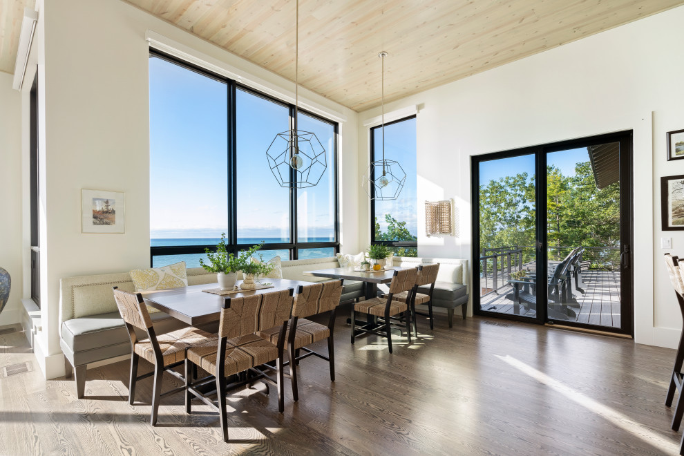 Modern Waterfront Farmhouse - Beach Style - Dining Room - Other - by ...