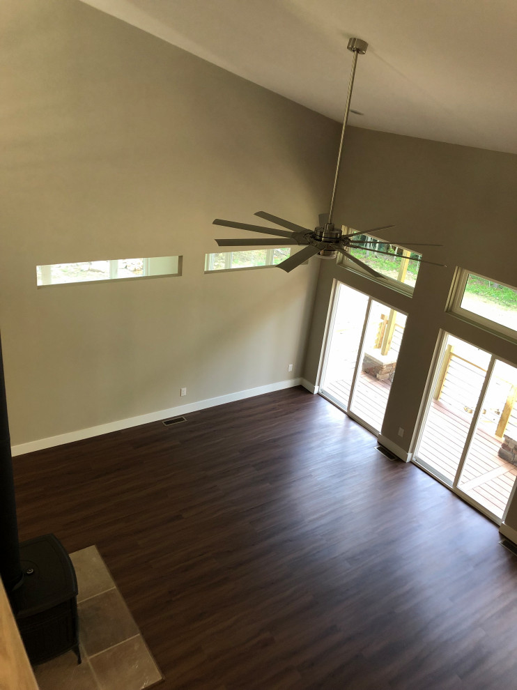 Trendy home design photo in Raleigh