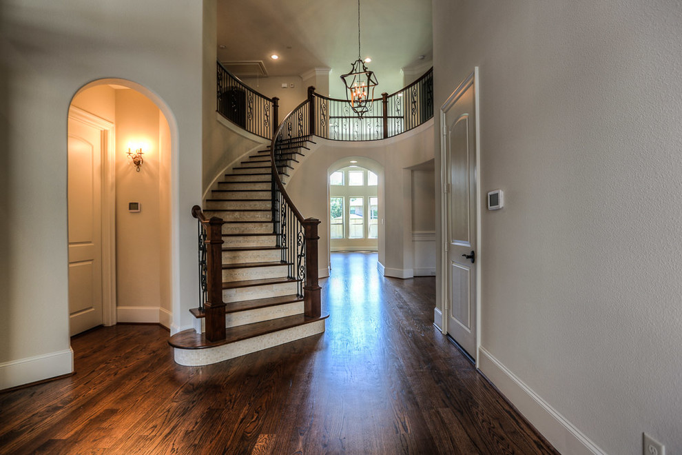 Inspiration for a transitional entryway remodel in Houston