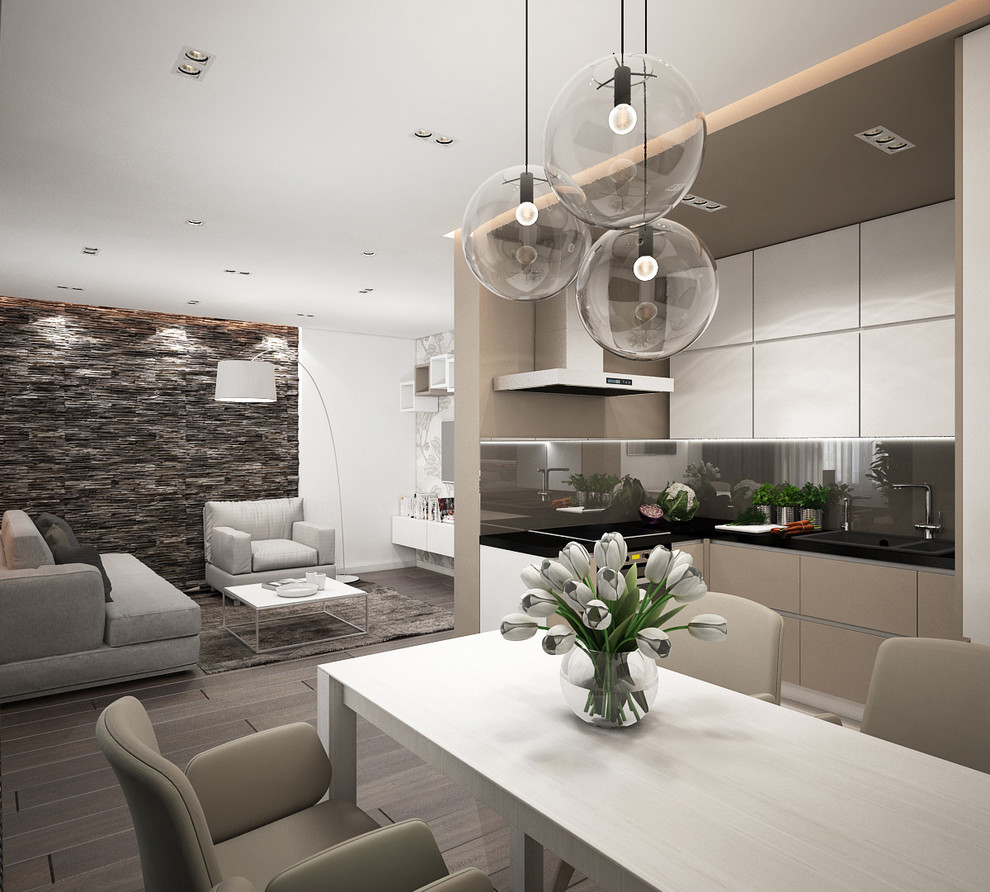 Дизайн-проект 2-х комнатной квартиры. Общая площадь 63 м2. Современный стиль.