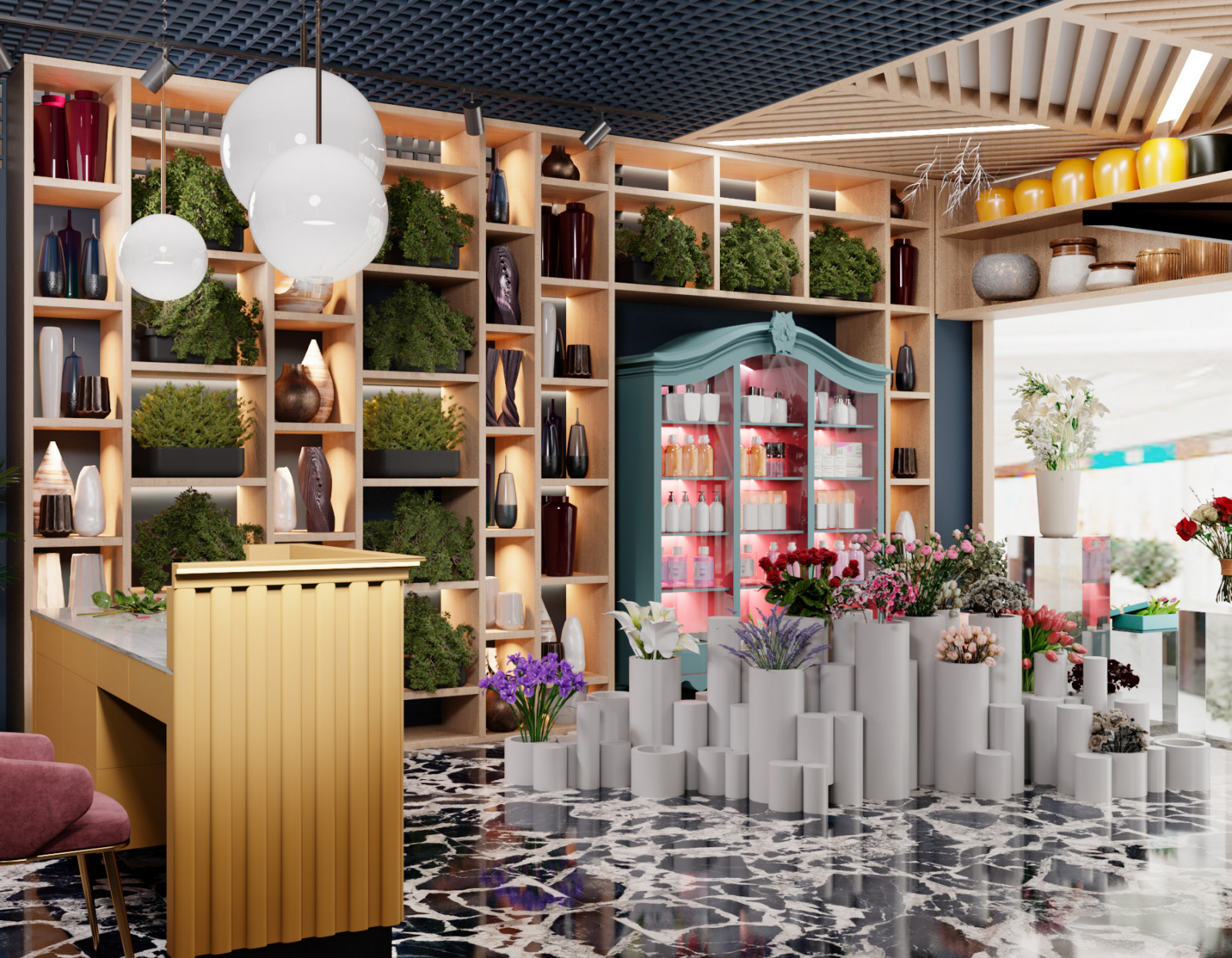 Магазин искусственных цветов и декора