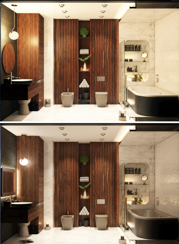 Дизайн Квартиры в современном стиле с британскими колониальными нотками.