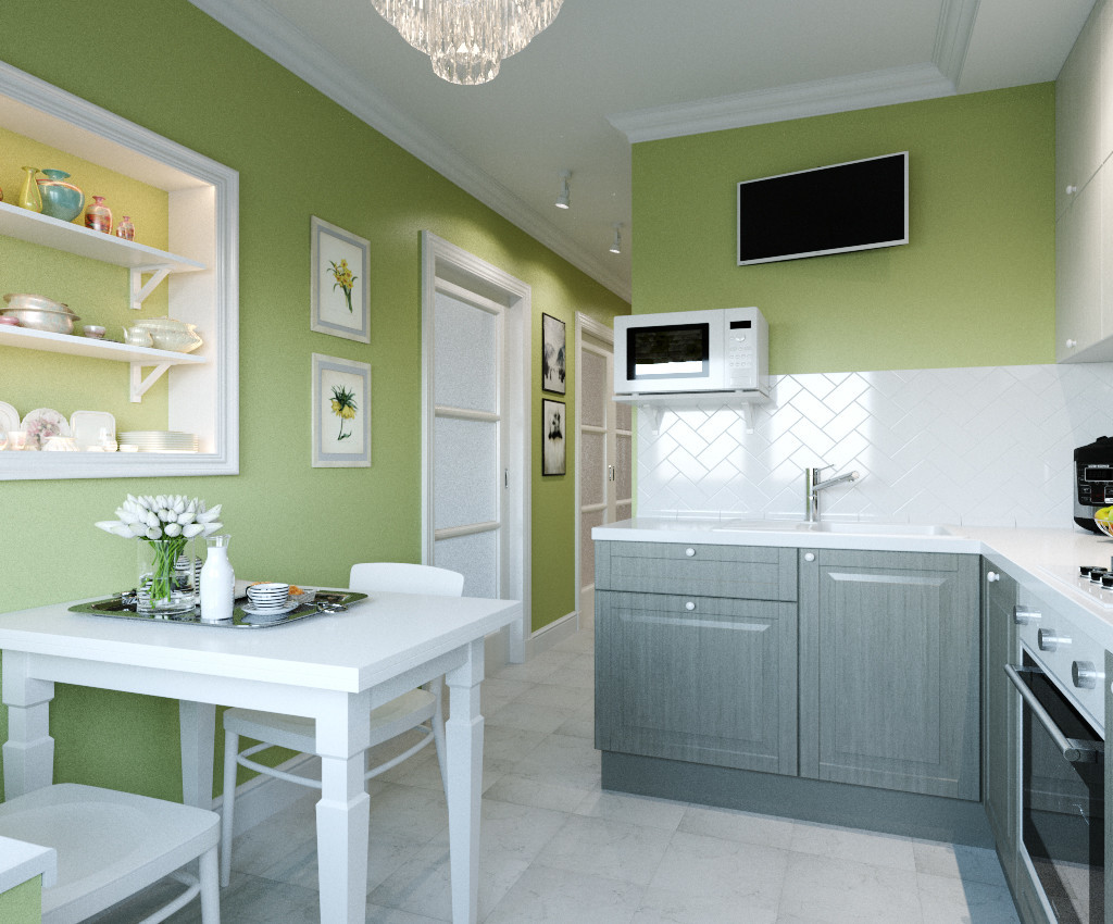 Двухкомнатная квартира в теплых тонах