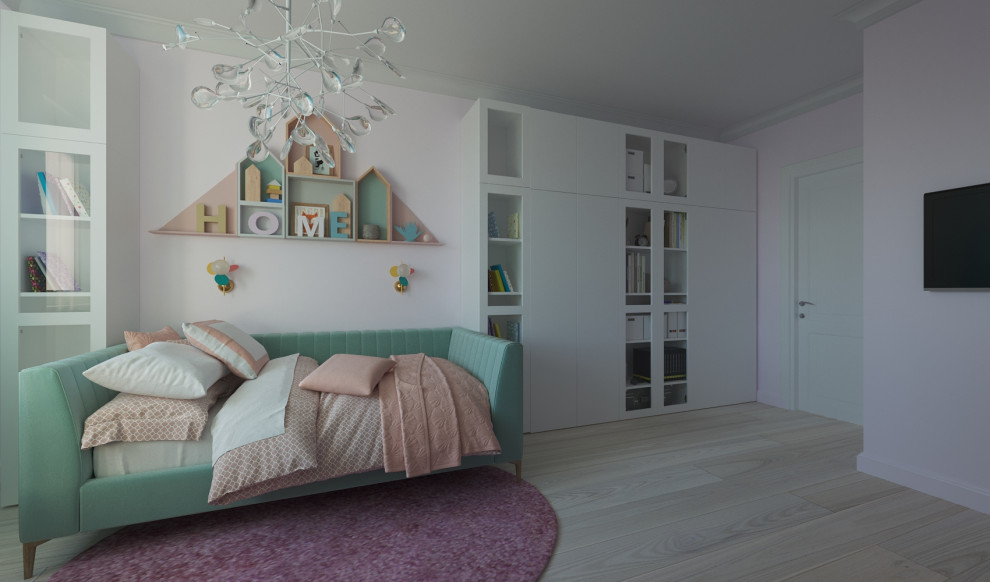 Визуализация детской комнаты для девочки-подростка