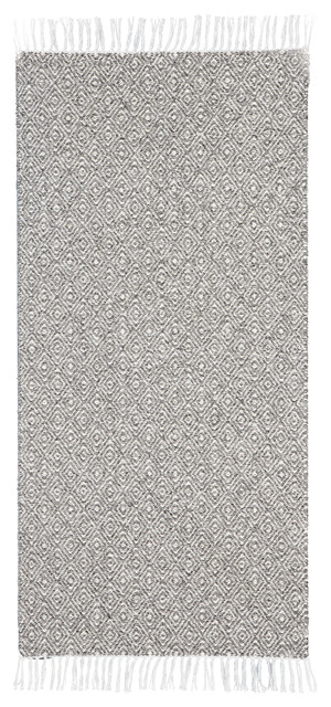 Goose Graphite Grey Vinyl Floor Cloth Scandinavian Floor Rugs