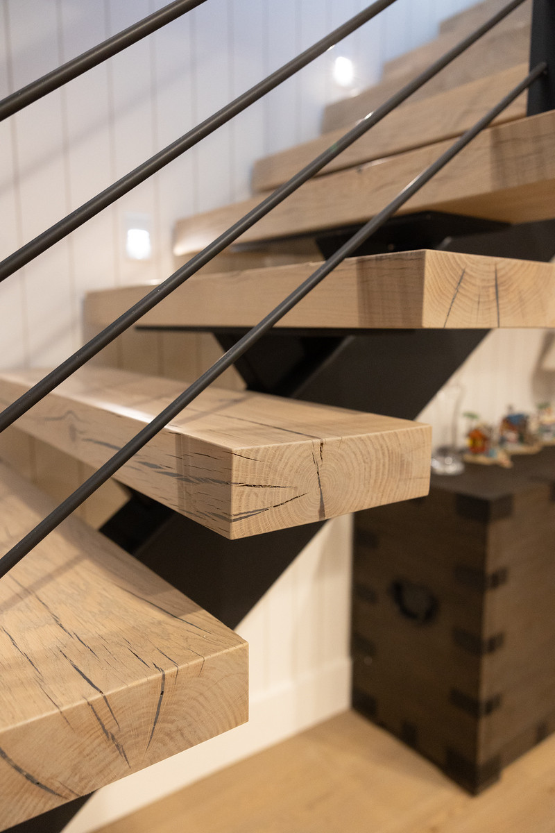 Floors, Beams, & Stairs with Steel Accents