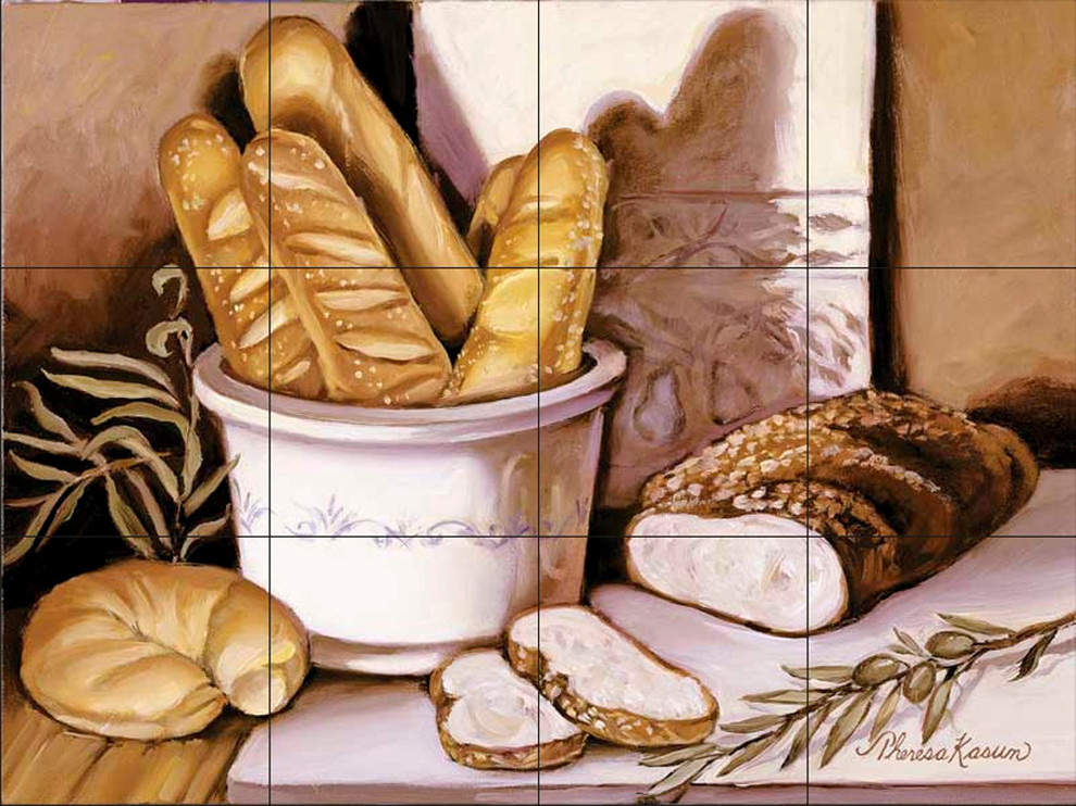 Tile Mural, Bread Study by Theresa Kasun