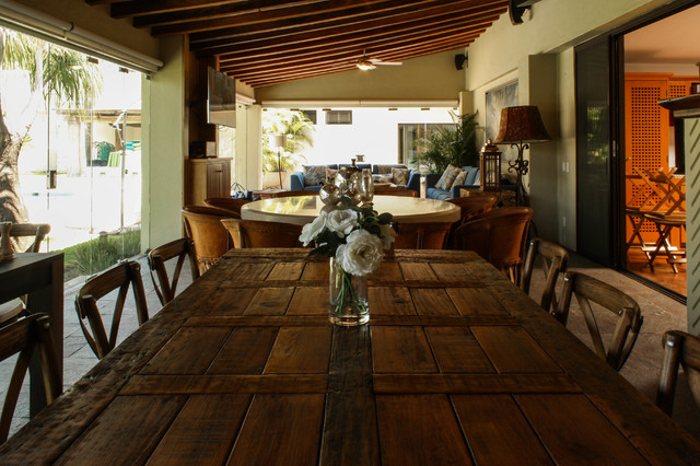 terraza chapala rustic-living-room
