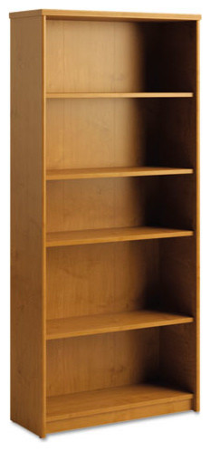 Envoy Series 5-Shelf Bookcase, 29-7/8"x11-3/4"x66-3/8", Natural Cherry