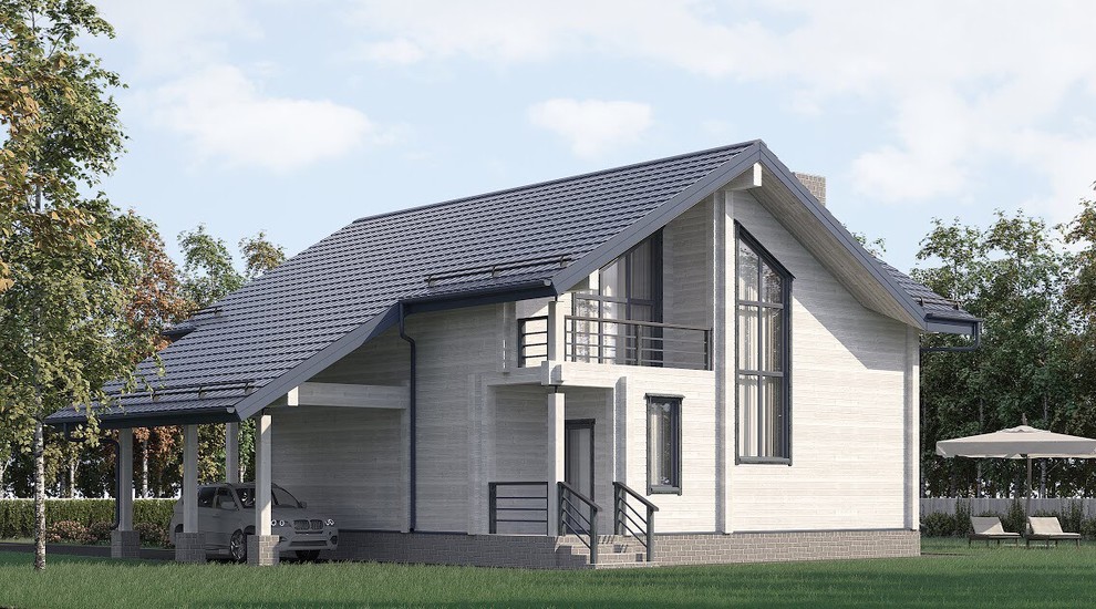 Дом из профилированного бруса 200х142.