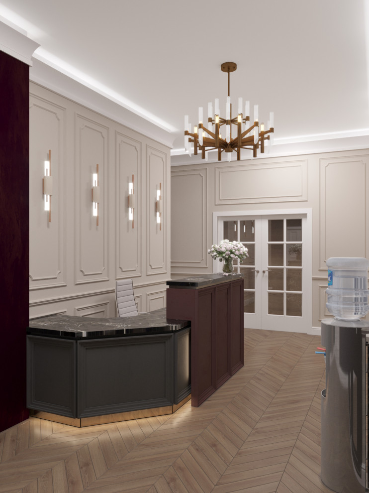 Дизайн офиса, в котором задействованы различные стили