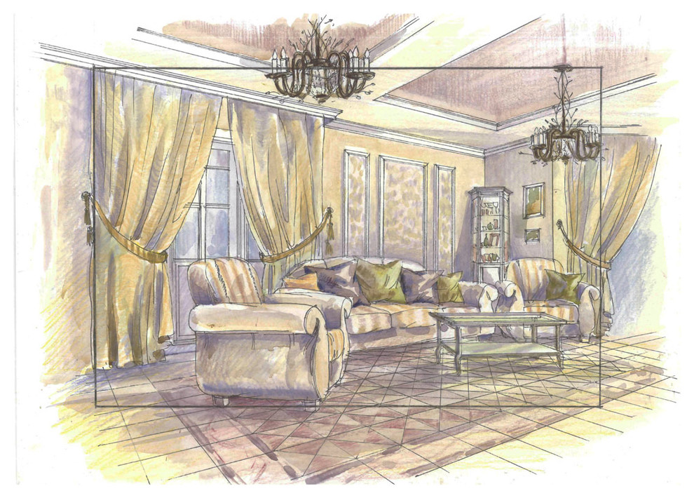 Альбом эскизов для интерьеров