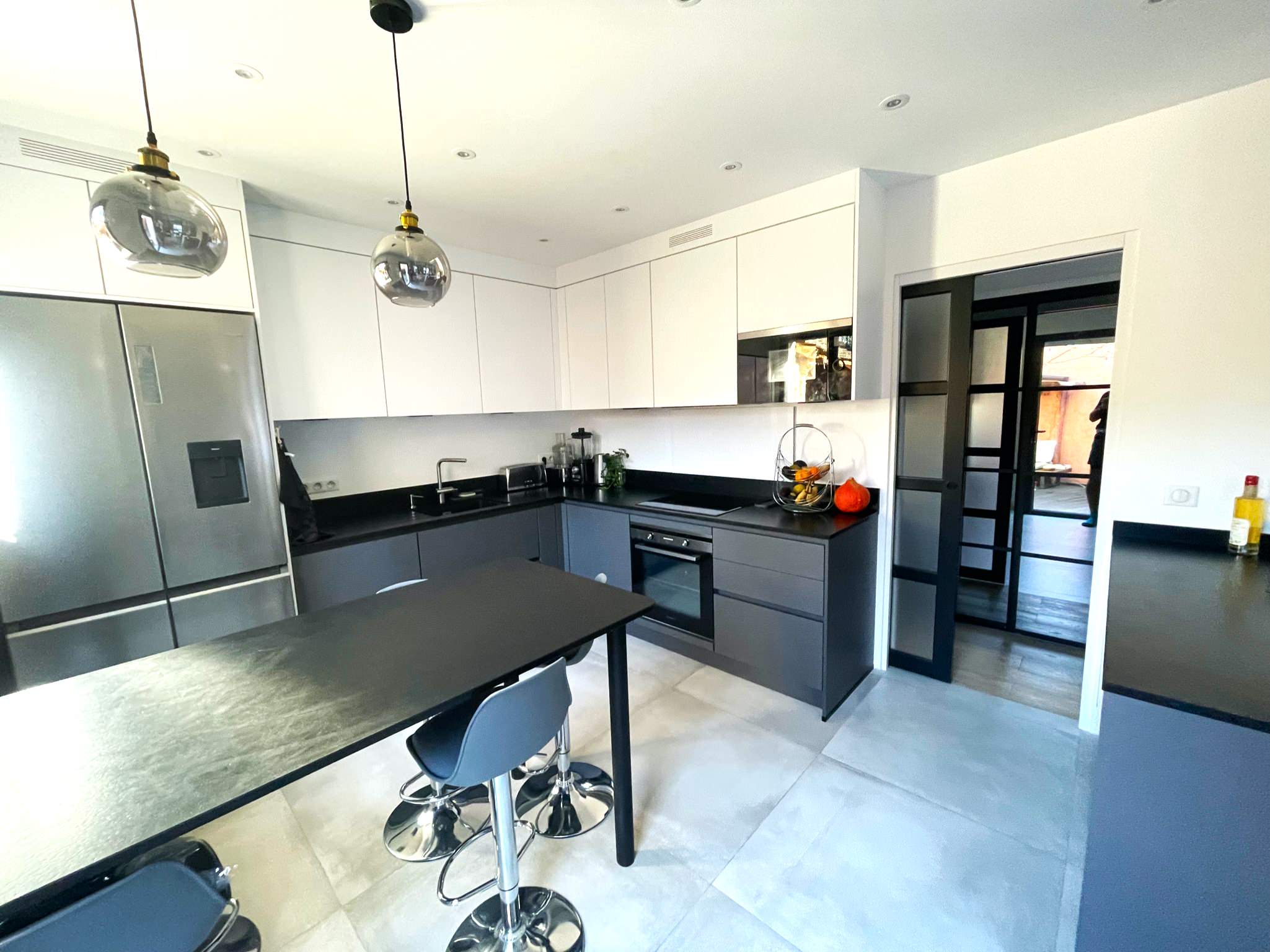 Rénovation totale séjour cuisine