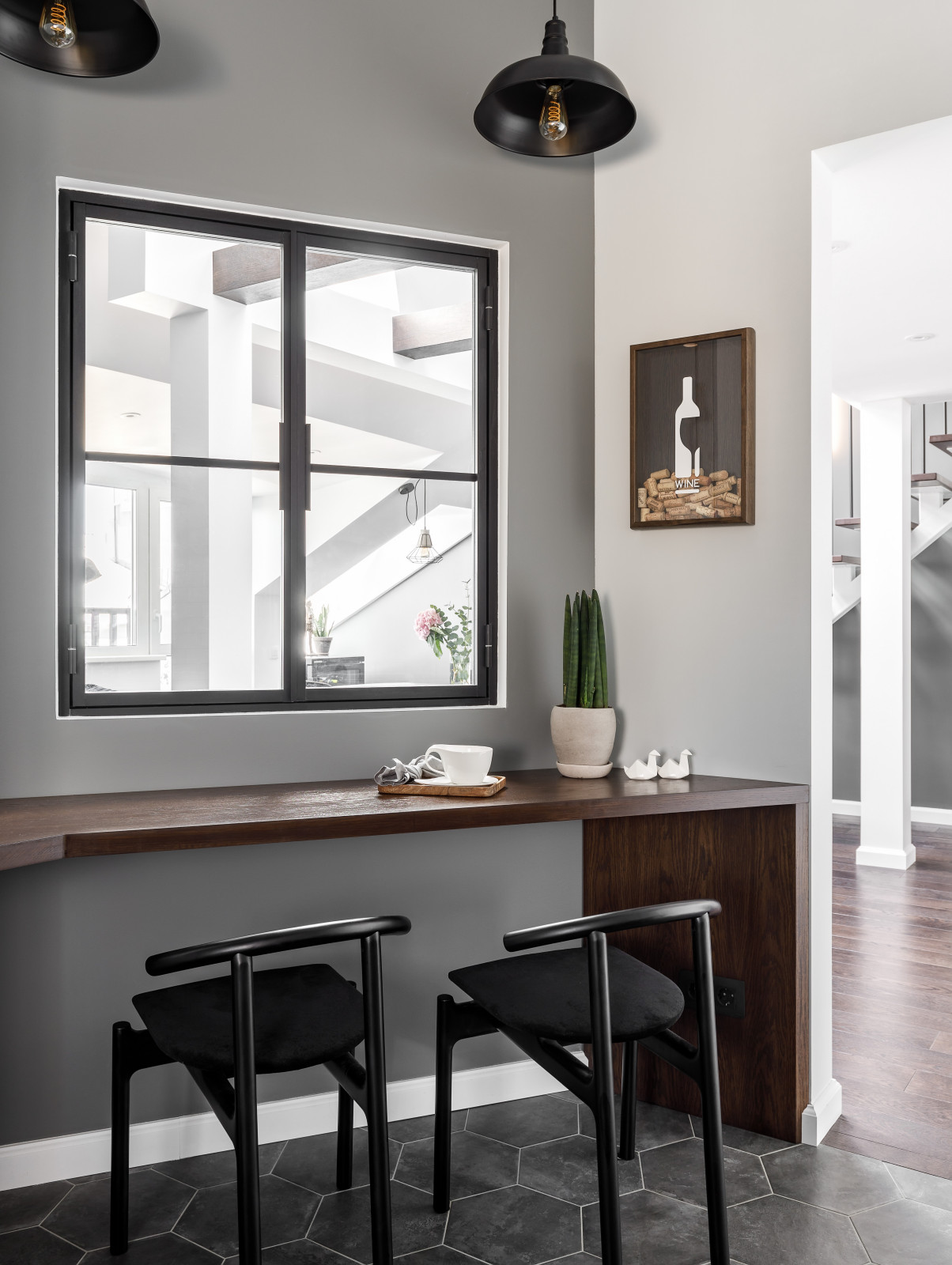 Мансардная двухуровневая квартира в скандинавском стиле