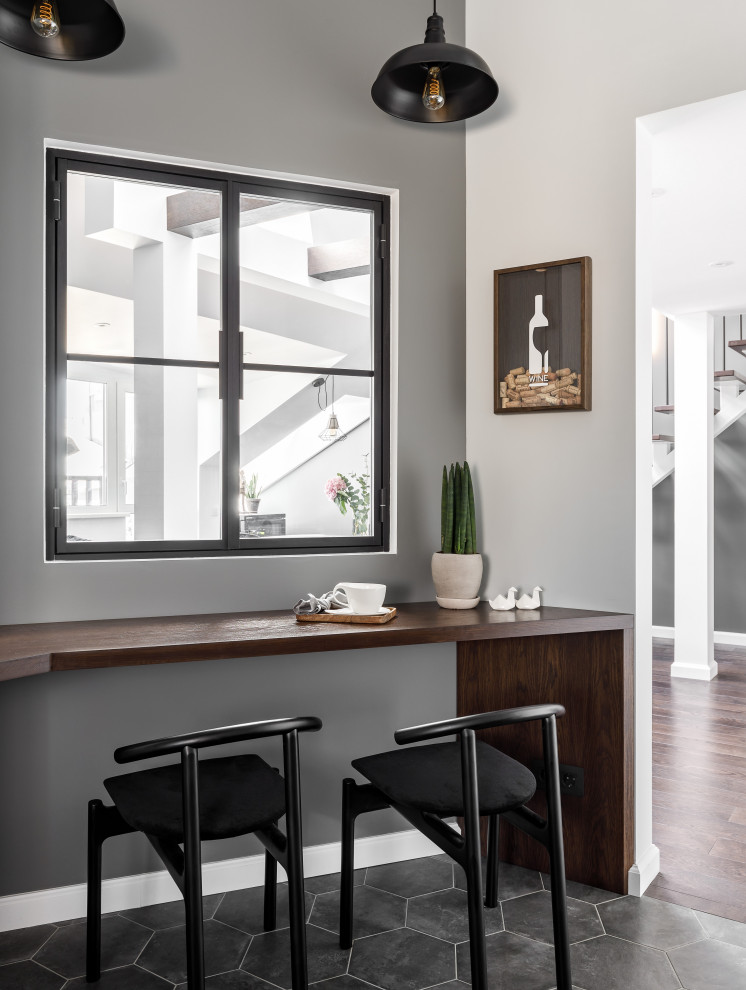 Мансардная двухуровневая квартира в скандинавском стиле