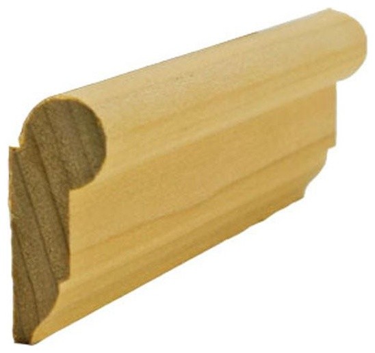 EWPC11 Picture Hanging Rail Moulding, 11/16" x 1-5/8", Poplar, 94"