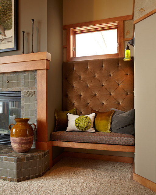 Arts & Crafts Reinterpretation Craftsman Living Room Minneapolis