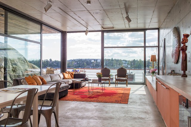 waterfront house archipelago moderno-salon