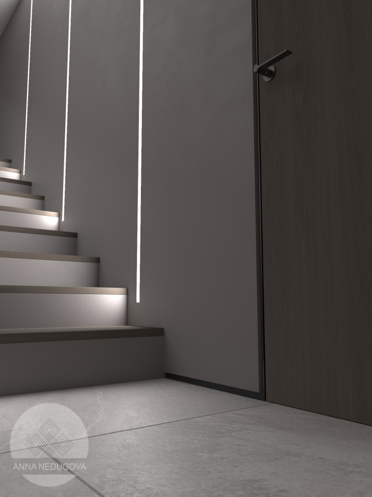 Дизайн проект загородного дома, д. Жаворонки, Московская область.