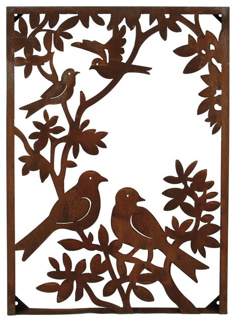 Vertical Metal Wall Art metal birds on a tree vertical wall - industrial - metal wall art Vertical Metal Wall Art metal birds on a tree vertical wall - industrial - metal wall art