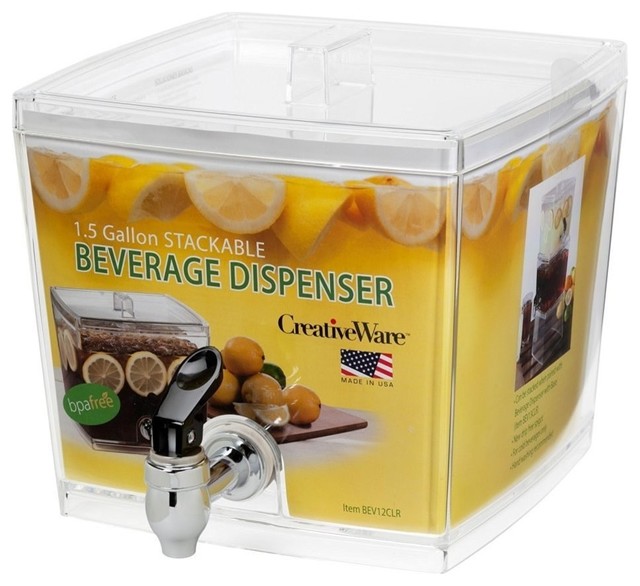 1.5 Gallon Beverage Dispenser, With Spout, No Base, Sleeve