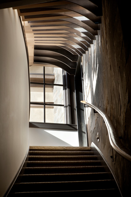 Mountain Living contemporary-staircase