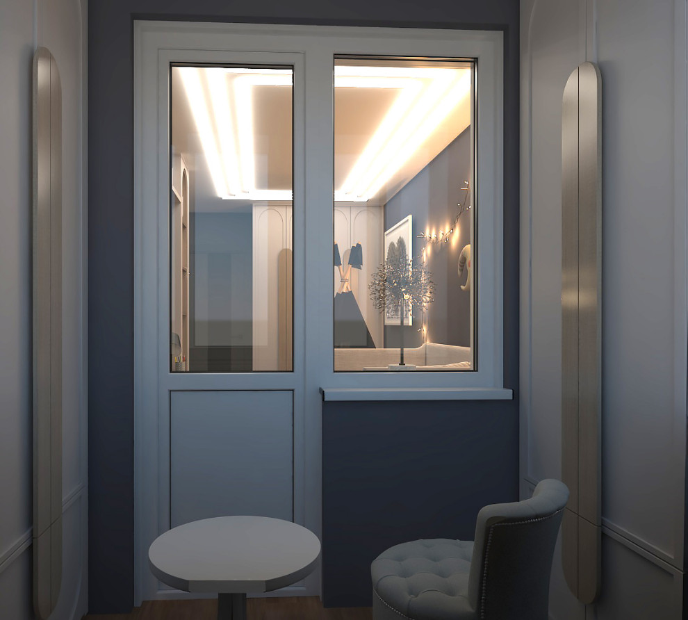 проходная кухня-студия