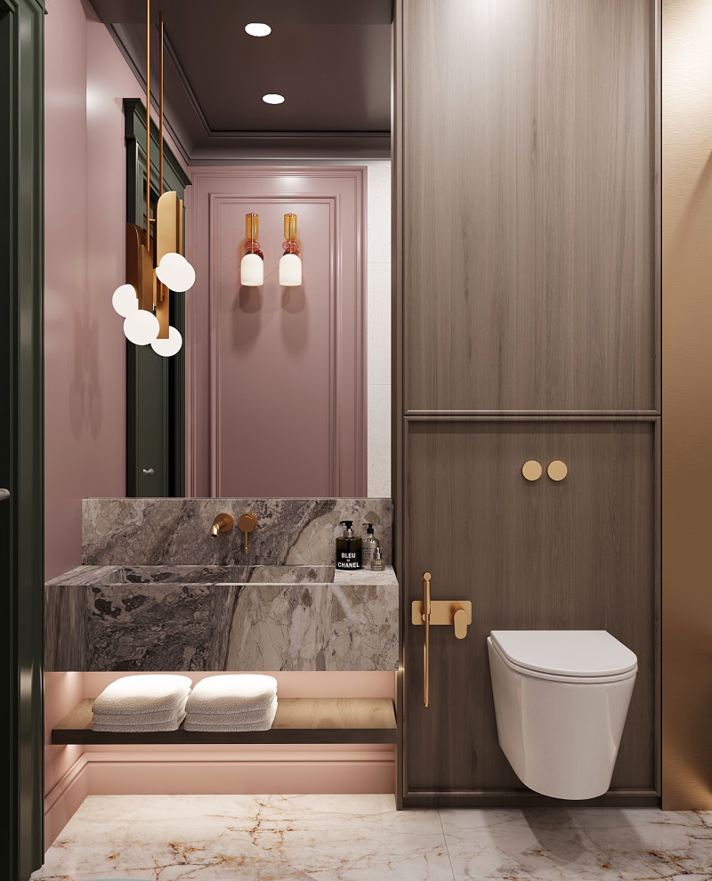 Яркие акценты.Квартира для большой семьи