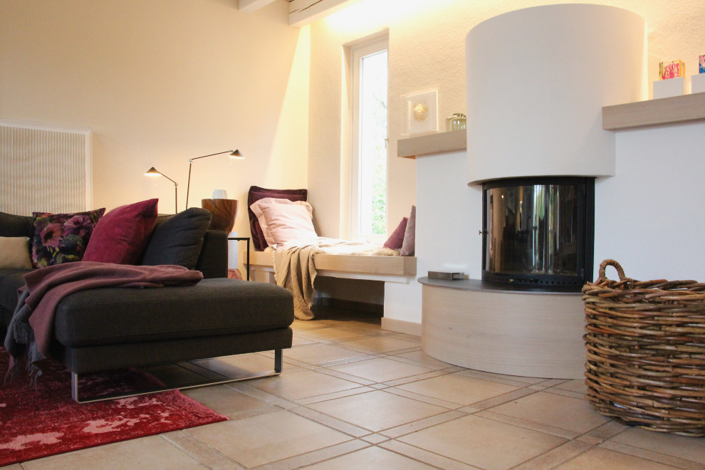 Eklektisches Wohnzimmer in Frankfurt am Main