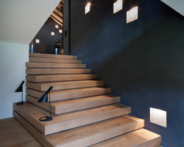 Villa solaire contemporary-staircase