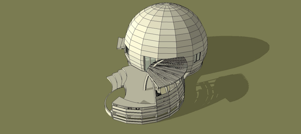 Необычная веранда (и терраса) к Необычному Дому (проект "Фазенда-лайф")