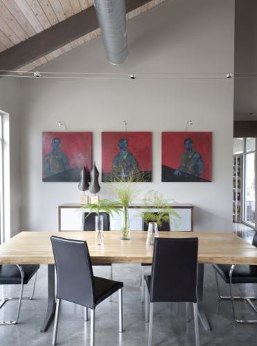 Inspiration for a contemporary dining room in Little Rock.