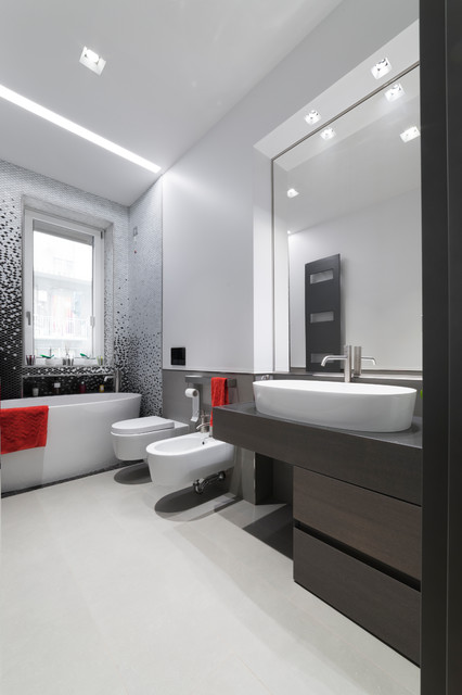 Casa Tabacchi minimalistisch-badezimmer