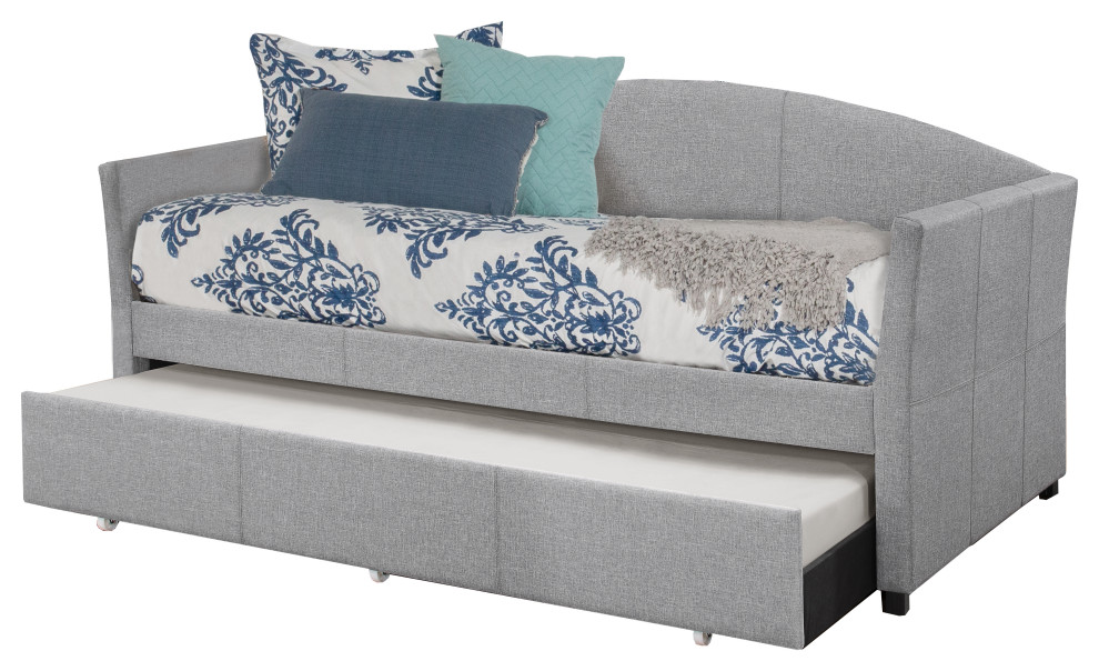 Hillsdale Westchester Upholstered Twin Size Daybed With Trundle, Twin