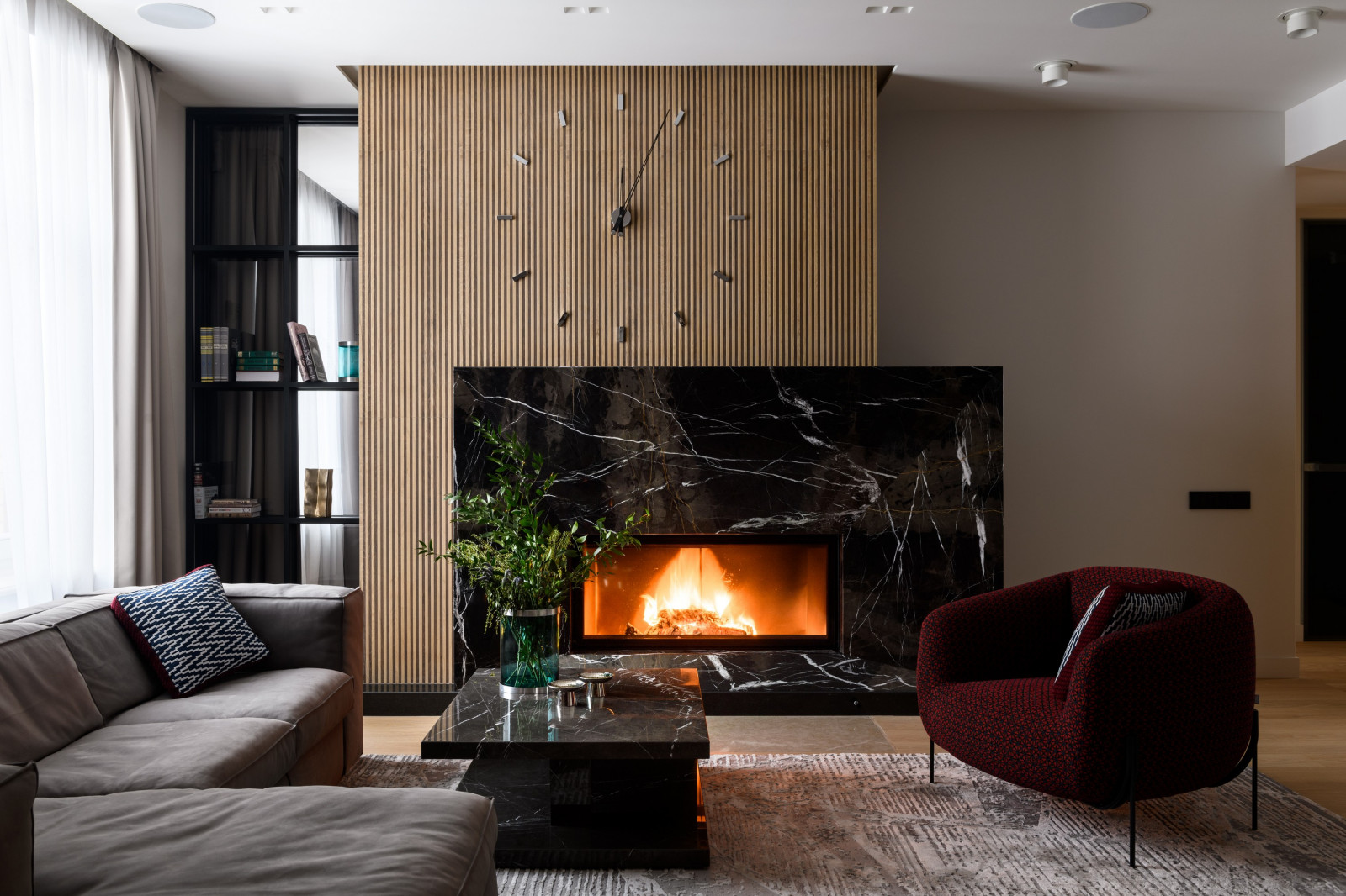 Частный интерьер в ЖK Бульварный, 2021 г