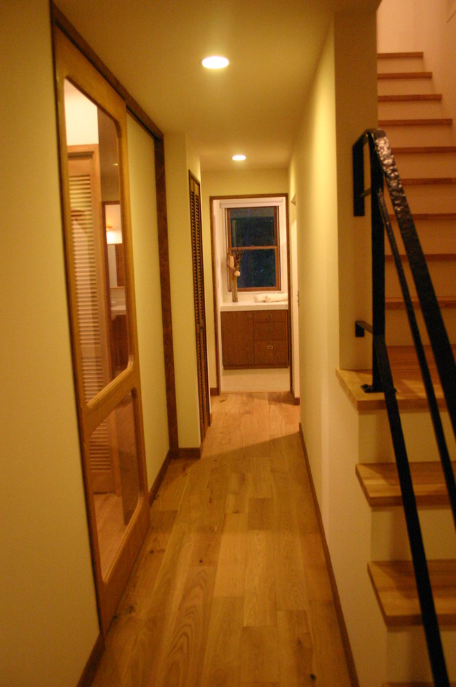 Design ideas for a transitional hallway in Other.