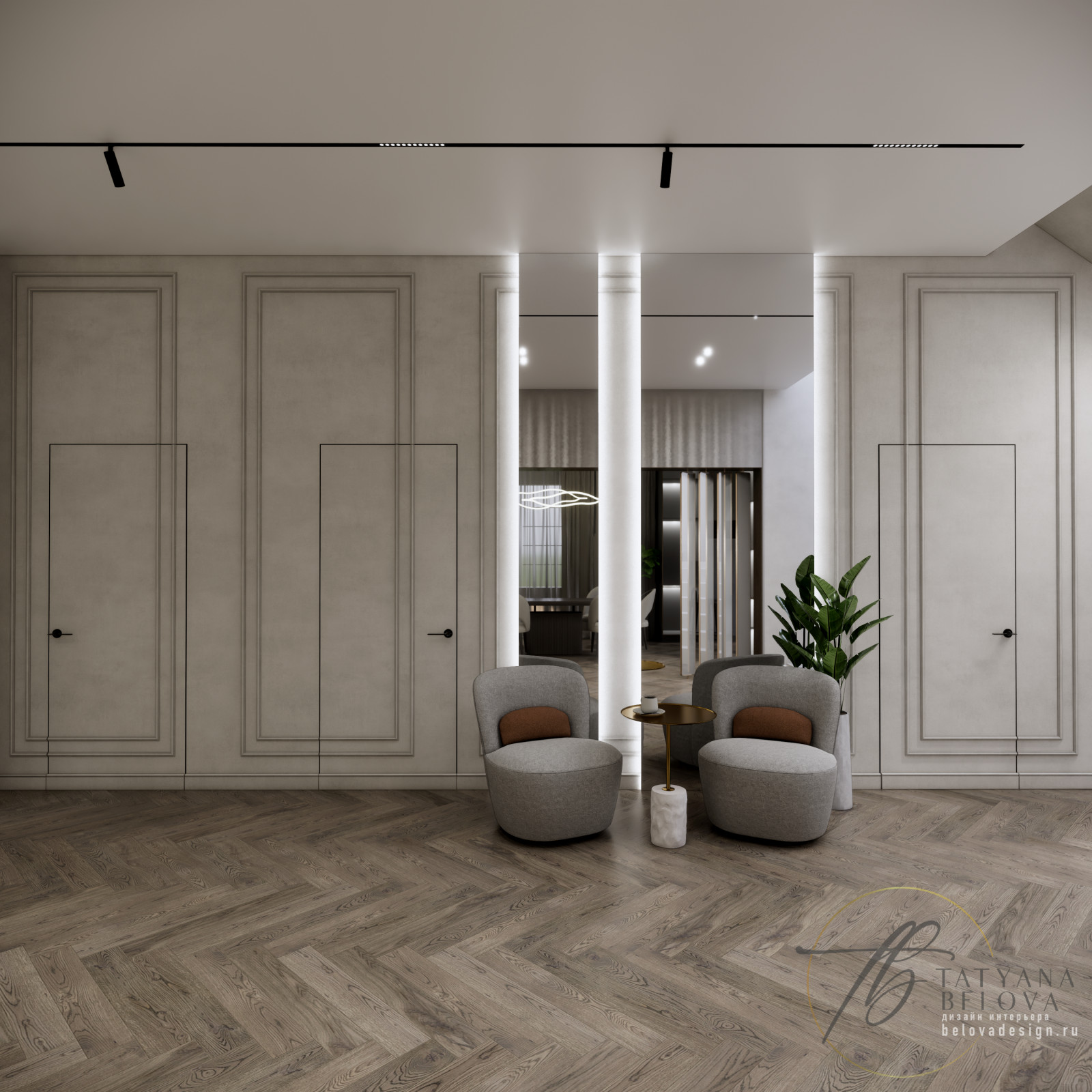 Современная классика в доме, 128 м2