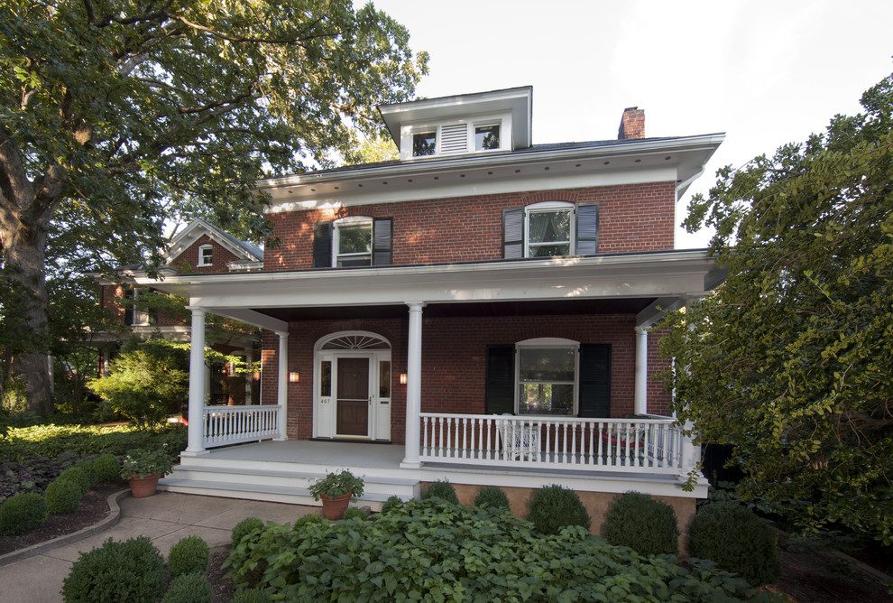 Design ideas for a traditional brick exterior in DC Metro.