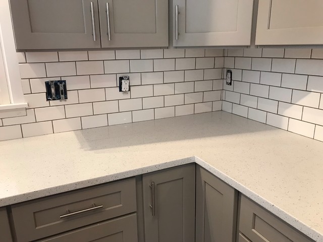Custom Backsplash trendy-koekken