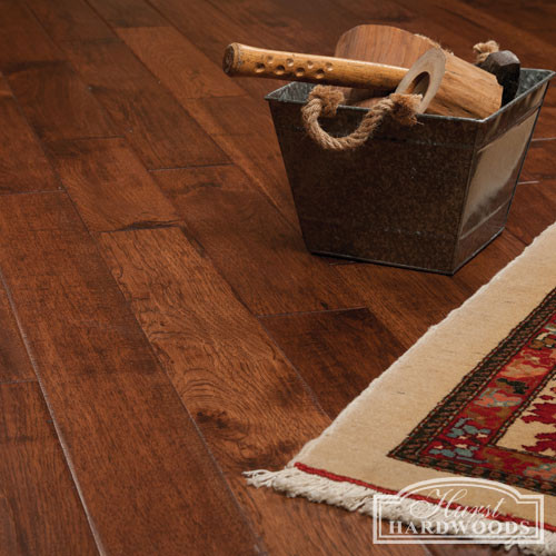 Hickory Hand Scraped Prefinished Solid Wood Floor, Jackson Hole, 1 Box