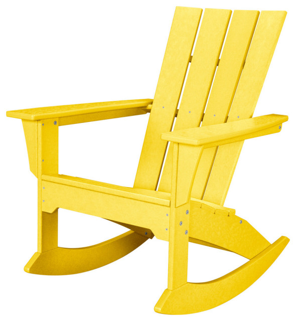 Polywood Quattro Adirondack Rocker Chair Contemporary Outdoor Rocking Chairs by POLYWOOD