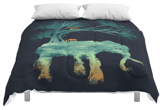 Society6 The Tree Of Life Comforter Contemporary Comforters