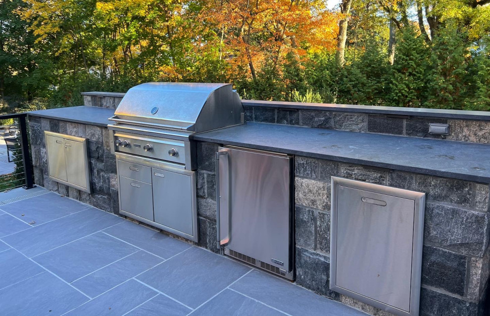 Scarsdale Terrace area and firepit Modern Patio New York by