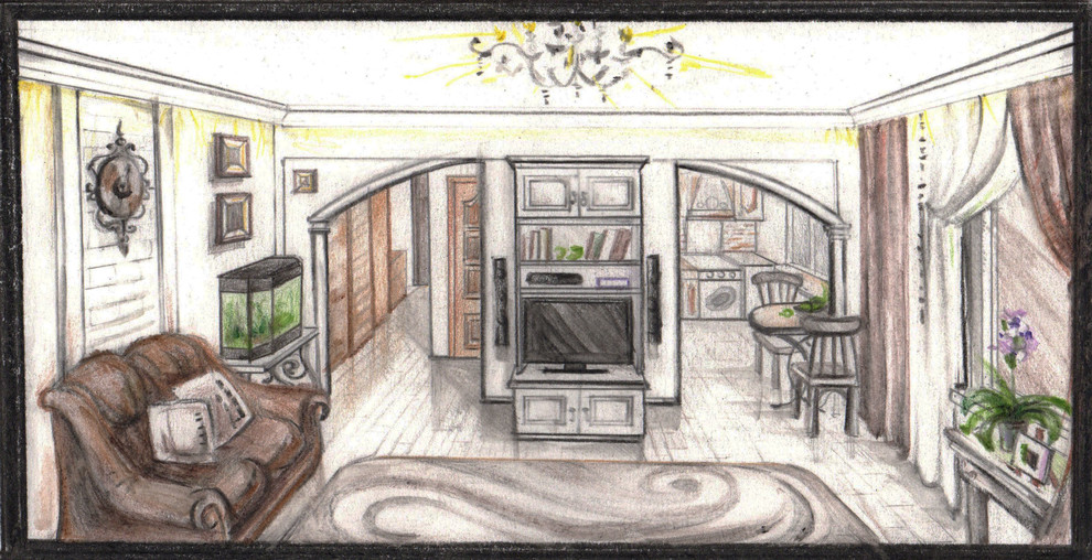 Дизайн- проект трехкомнатной квартиры в городе Могилеве