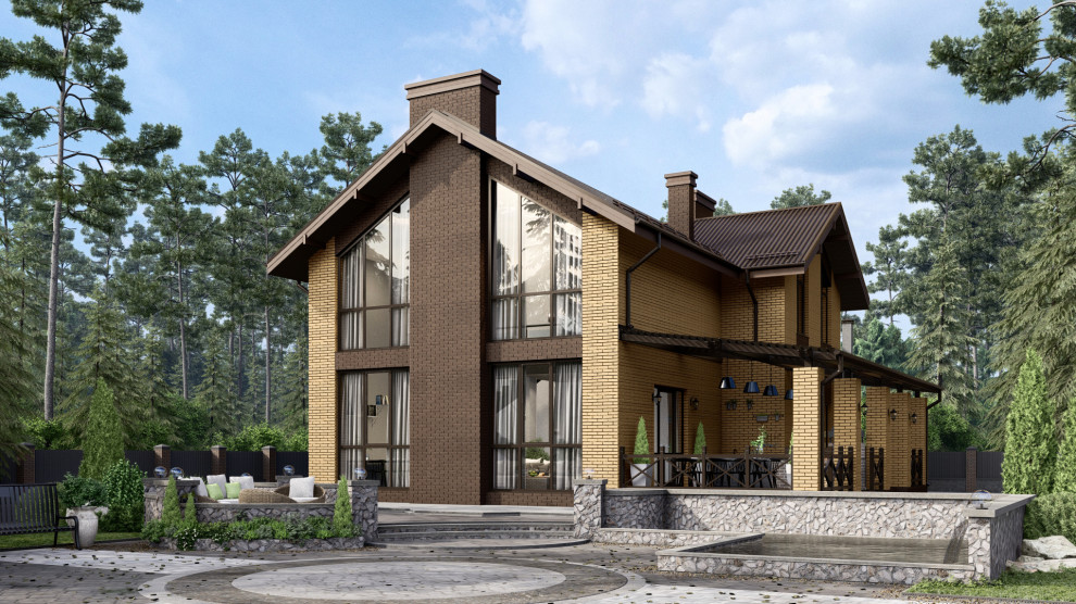 Двухэтажный частный дом в КП "Полтево Форест"