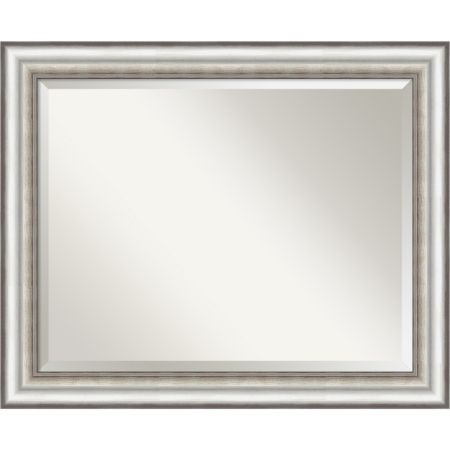 Salon Silver Bathroom Vantiy Wall Mirror Traditional Bathroom