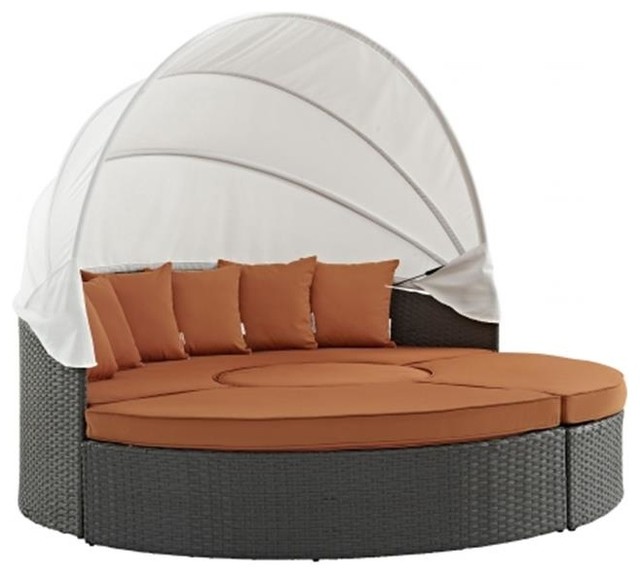 East End Imports Sojourn Outdoor Patio Daybed Canvas Tuscan