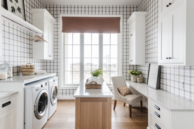 clean laundry room