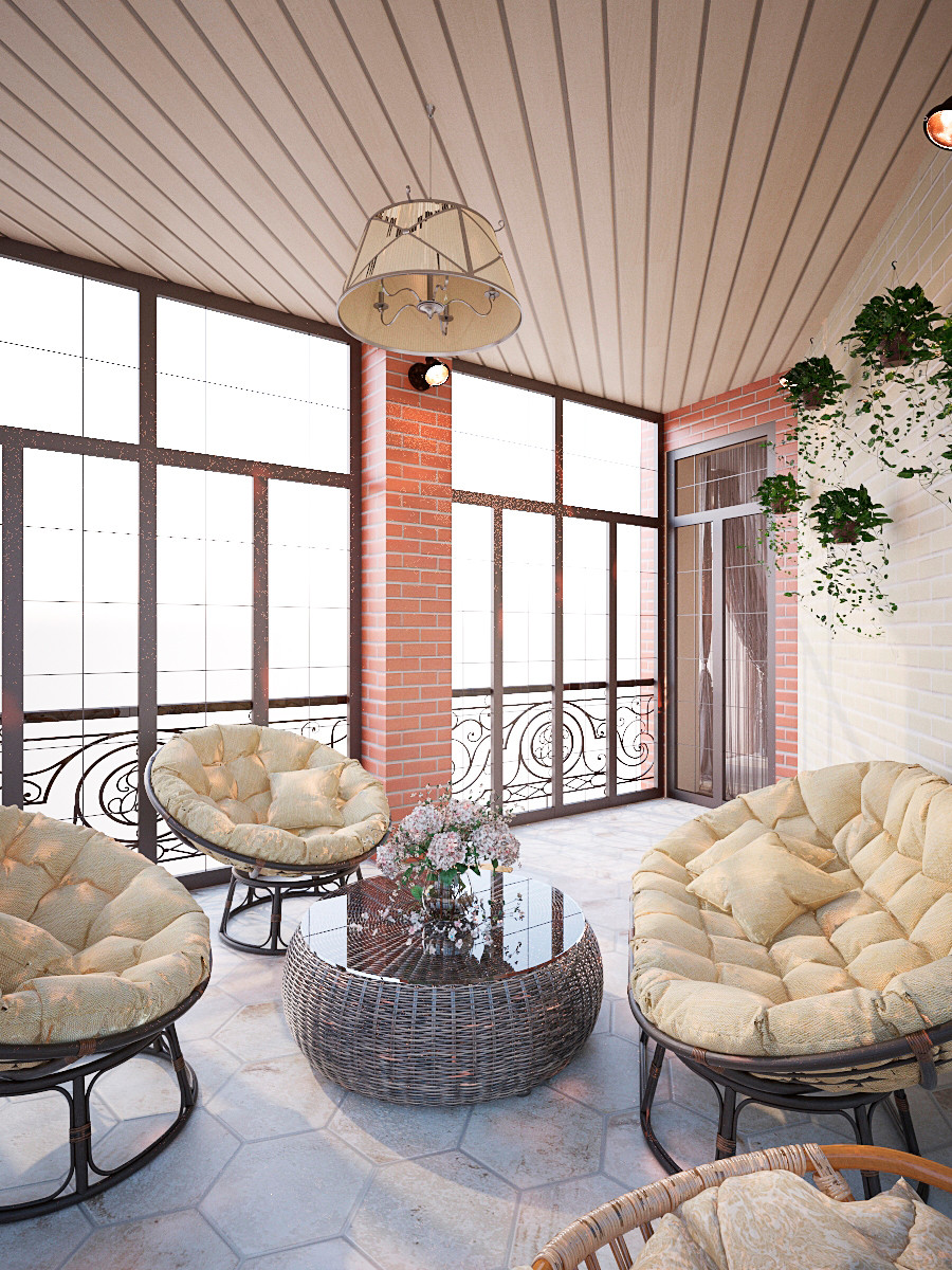 Второй этаж загородного дома, пространство спален в доме, 2020 г.