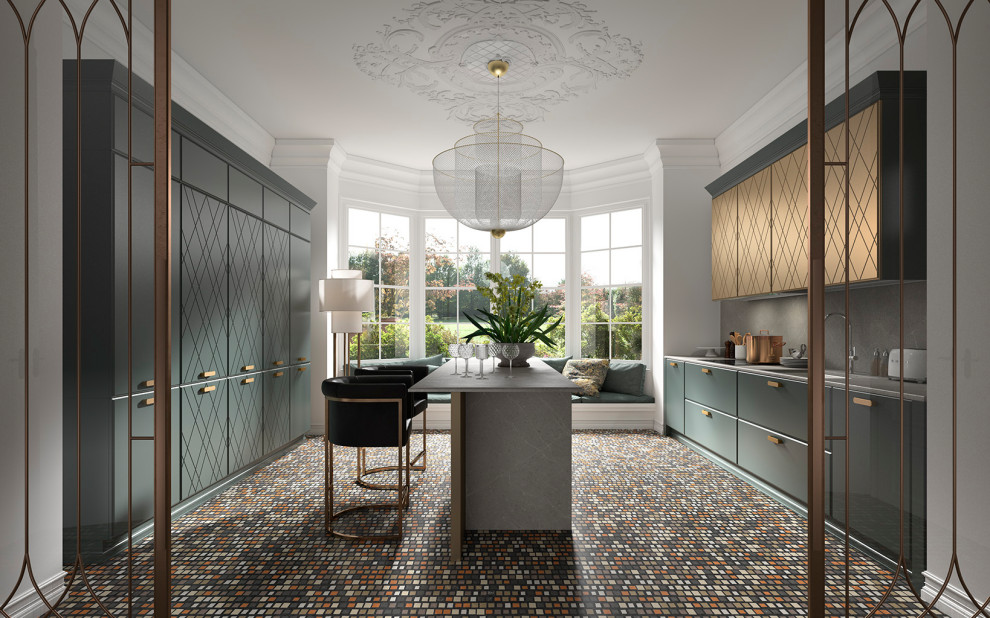 Dolce Vita teal & gold